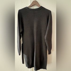 ATHLETA Black TUNIC Sweater DRESS Women’s LARGE #485909